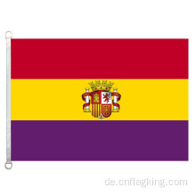 90*150cm Spanische Republik mit Logoflagge 100% Polyester